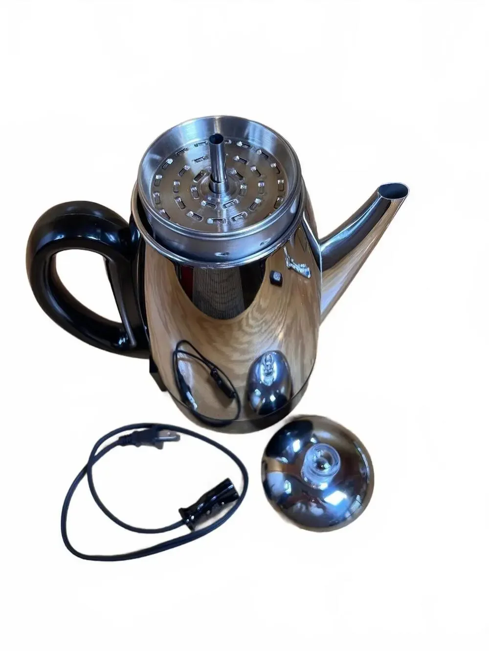 WestBend Electric Percolator Coffee Pot Stainless Steel with Removable Parts